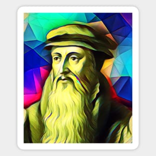 John Knox Colourful Portrait | John Knox Artwork 7 Magnet